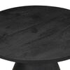 vidaXL Table d'appoint noir Ø50x40 cm bois de manguier massif