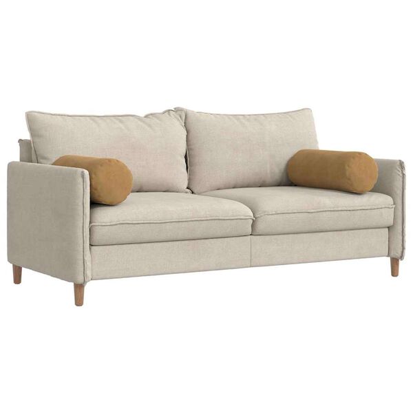 vidaXL Coussins d'accent 2 pcs Marron Ø 25 x 70 cm