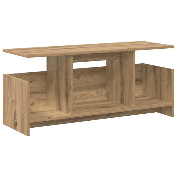 vidaXL Meuble TV Ch&ecirc;ne artisanal 102 x 35 x 45 cm Bois d'ing&eacute;nierie