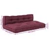 vidaXL Coussin de canapé sur palette Marron tissu