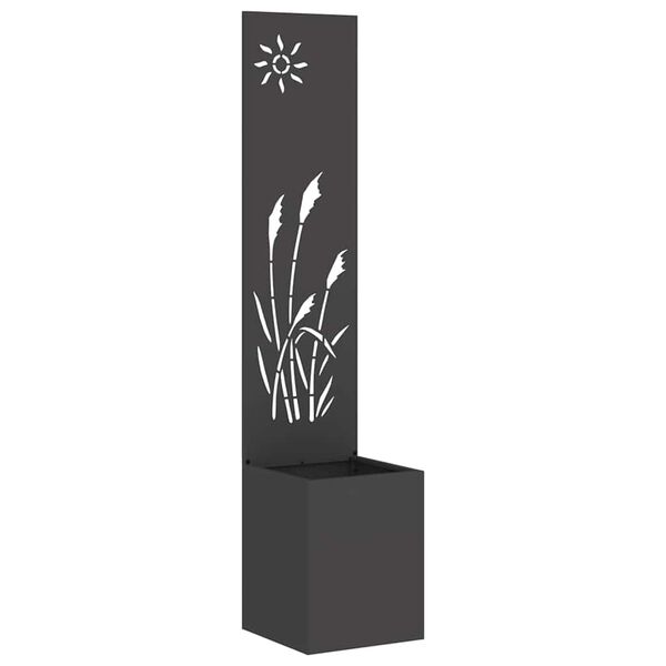 vidaXL Écran de confidentialité de jardin Fretwork Noir 32 x 140 cm