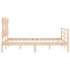 vidaXL Cadre de lit sans matelas 140x200 cm bois massif