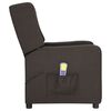 vidaXL Fauteuil de massage Taupe Tissu