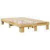 vidaXL Cadre de lit sans matelas 120x200 cm bois massif de ch&ecirc;ne