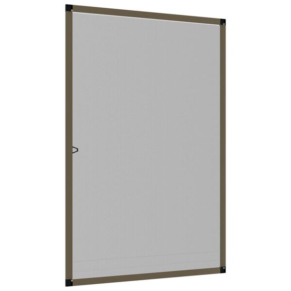 vidaXL Moustiquaire pour fenêtres Marron 80x120 cm