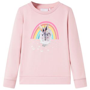 vidaXL Sweatshirt pour enfants rose clair 92