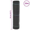 vidaXL Membrane anti-mauvaises herbes noir 0,5x25 m PP