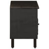 vidaXL Meuble TV noir 80x33x46 cm bois massif de manguier