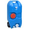 vidaXL R&eacute;servoir d'eau sur roues pour camping 40 L Bleu