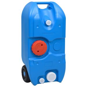 vidaXL R&eacute;servoir d'eau sur roues pour camping 40 L Bleu