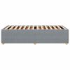 vidaXL Cadre de lit sans matelas gris clair 90x190 cm tissu