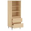 vidaXL Buffet haut Ch&ecirc;ne sonoma 40x36x110 cm Bois d'ing&eacute;nierie