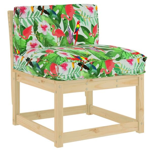 vidaXL Coussin Floral Multicolore 70 x 40 x 12 cm Tissu Oxford