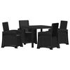 vidaXL Ensemble de salle &agrave; manger pour jardin 5 pc Anthracite PP