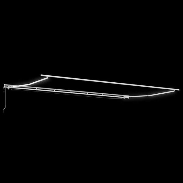 vidaXL Auvent automatique capteur de vent LED 600x300 cm Orange marron