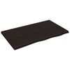 vidaXL Dessus de table marron fonc&eacute; bois ch&ecirc;ne massif trait&eacute;