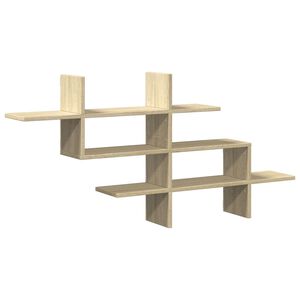 vidaXL &Eacute;tag&egrave;re murale ch&ecirc;ne sonoma 124,5x18x60,5 cm bois d'ing&eacute;nierie