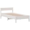 vidaXL Cadre de lit sans matelas blanc 90x200 cm bois de pin massif