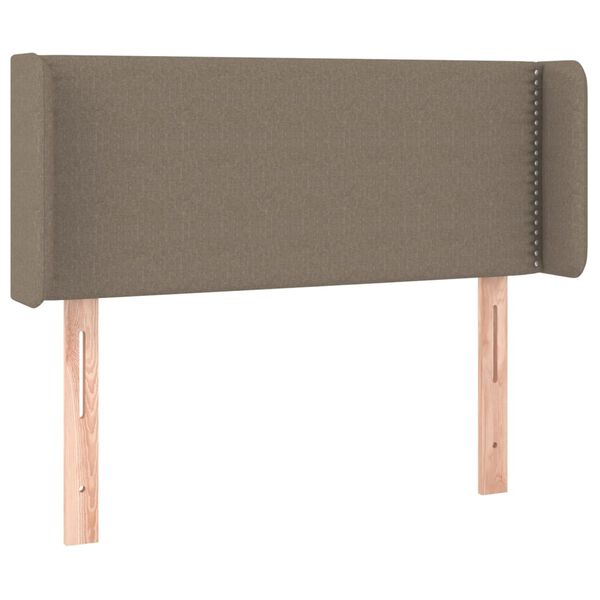 vidaXL T&ecirc;te de lit avec oreilles Taupe 83x16x78/88 cm Tissu