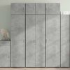 vidaXL Buffet haut gris b&eacute;ton 70x42,5x185 cm bois d'ing&eacute;nierie