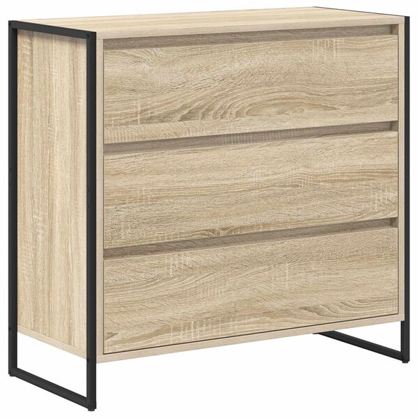 vidaXL Buffet avec tiroir Sonoma 79 x 36 x 75.5 cm Bois d'ing&eacute;nierie