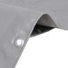 vidaXL B&acirc;che 650 g / m&sup2; 3x3 m Gris