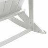 vidaXL Chaise Adirondack &agrave; bascule Blanc 92 x 73,5 x 92 cm HDPE