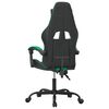 vidaXL Chaise de jeu Noir et vert Similicuir