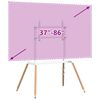 vidaXL Support TV chevalet pour &eacute;cran 37-86 pouces max VESA 400x600 mm