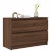 vidaXL Meuble TV ch&ecirc;ne marron 80x35x54 cm bois d'ing&eacute;nierie
