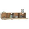 vidaXL Armoires murales 2 pcs Ch&ecirc;ne sonoma 80x35x36,5 cm Bois