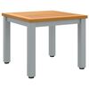 vidaXL Table de jardin Naturel et gris 45 x 45 x 38 cm