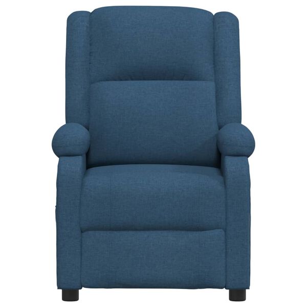 vidaXL Fauteuil électrique de massage Bleu Tissu