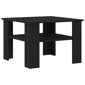 vidaXL Table basse Ch&ecirc;ne noir 60 x 60 x 42 cm Bois d'ing&eacute;nierie
