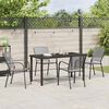 vidaXL Ensemble de salle &agrave; manger pour jardin 5 pcs Anthracite