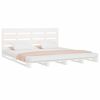 vidaXL Cadre de lit sans matelas blanc 140x200 cm bois de pin massif