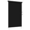 vidaXL Store enrouleur Noir 120 x 250 cm Tissu et Aluminium