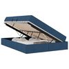vidaXL Lit avec rangement et matelas Bleu 140 x 190 cm Polyester