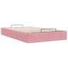vidaXL Cadre de lit ottoman sans matelas rose 120x200 cm velours