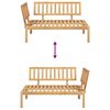 vidaXL Canapé d'angle palette de jardin bois massif d'acacia