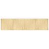 vidaXL Tapis rectangulaire naturel clair 100x400 cm bambou