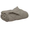 vidaXL Duvet d'&eacute;t&eacute; simple Gris clair 240 x 200 cm Microfibre