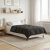 vidaXL Duvet d'&eacute;t&eacute; simple Matelass&eacute; Anthracite 155 x 200 cm Microfibre