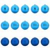 vidaXL Ensemble de Boules de No&euml;l XL 15 pcs Bleu Plastique