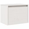 vidaXL Armoire murale Blanc 45x30x35 cm Bois de pin massif