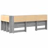 vidaXL T&ecirc;te de lit de rangement Gris Sonoma 90 cm Bois d'ing&eacute;nierie