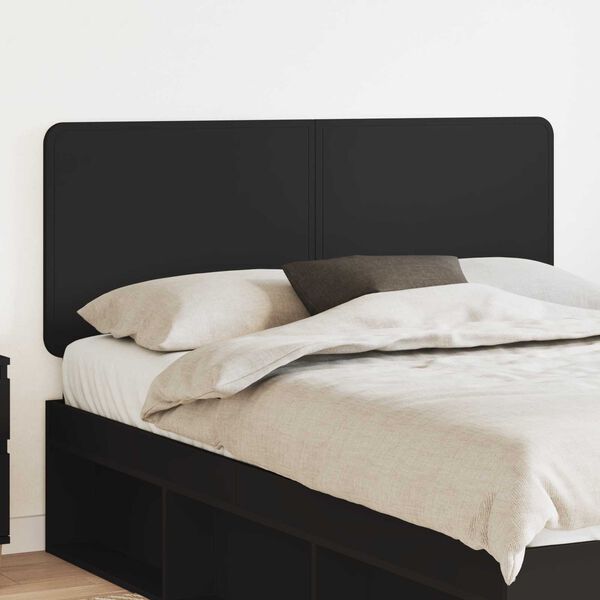 vidaXL T&ecirc;te de lit Ch&ecirc;ne noir 160 cm Bois d'ing&eacute;nierie