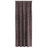 vidaXL Rideaux en velours 2 pcs Marron 245 x 140 cm Velours