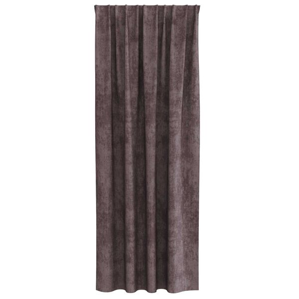 vidaXL Rideaux en velours 2 pcs Marron 245 x 140 cm Velours