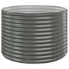 vidaXL Lit sur&eacute;lev&eacute; de jardin Acier galvanis&eacute; 100x100x68cm gris